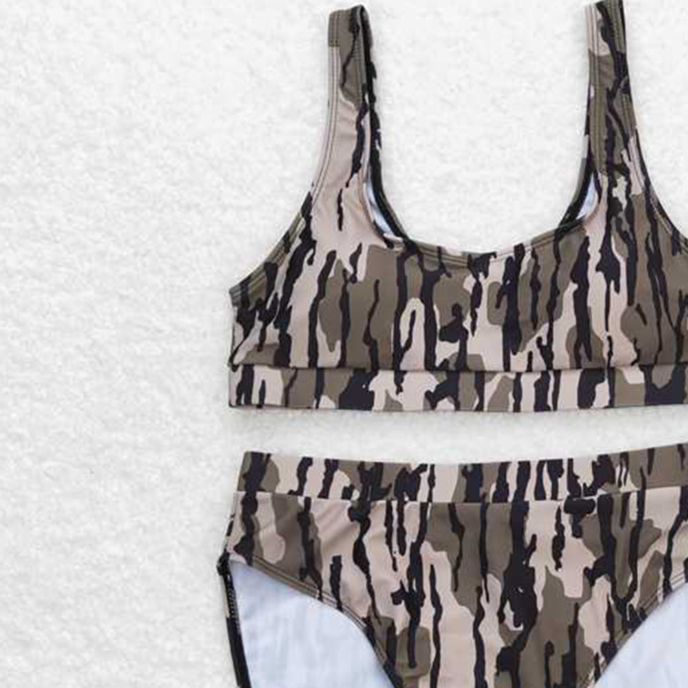 S0322 RTS NO MOQ Bottomland print mommy and me women summer swimsuit