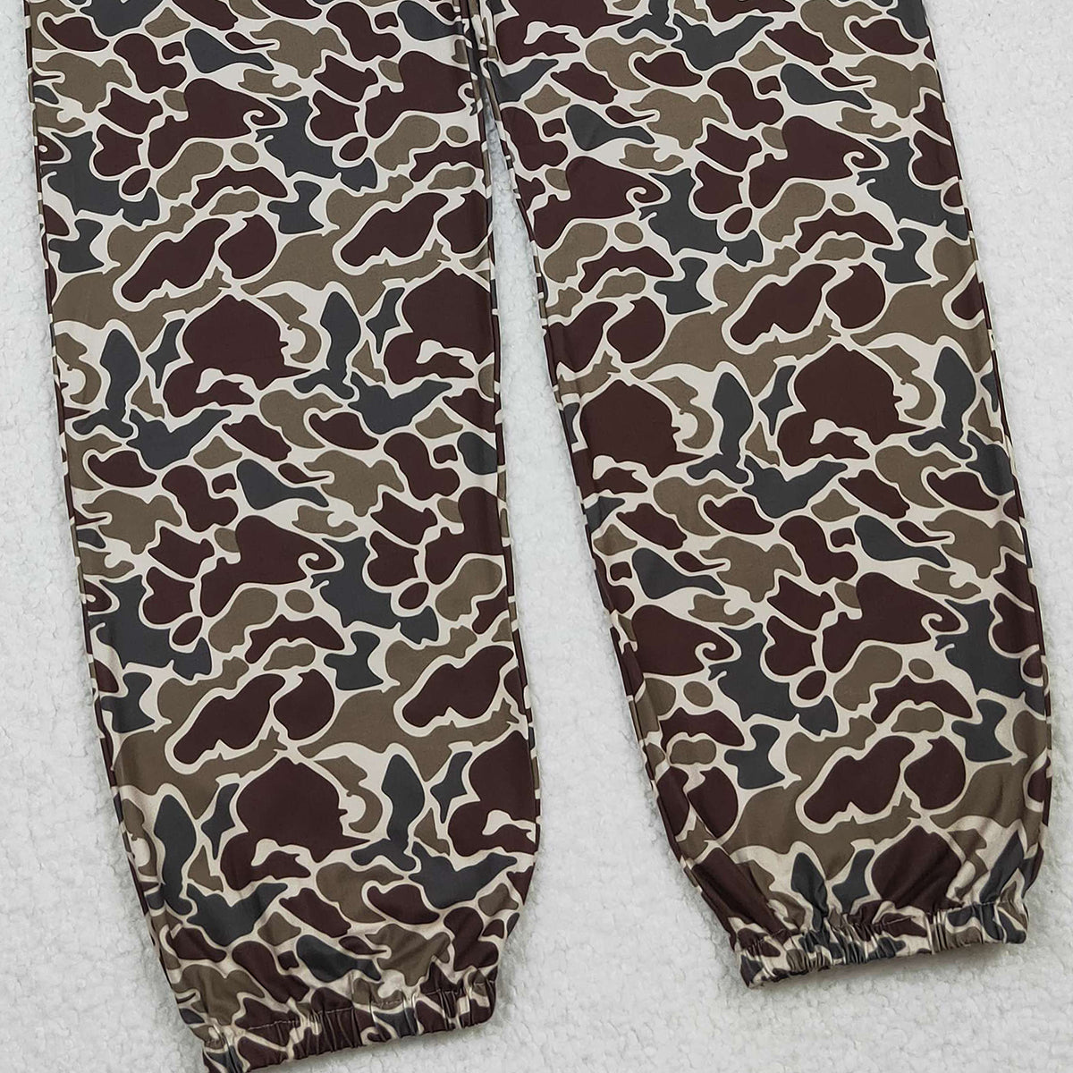 10.15 RTS NO MOQ (In stock)P0906 Adult Women Duck Grey Camo Pocket Bottom Joggers Pants