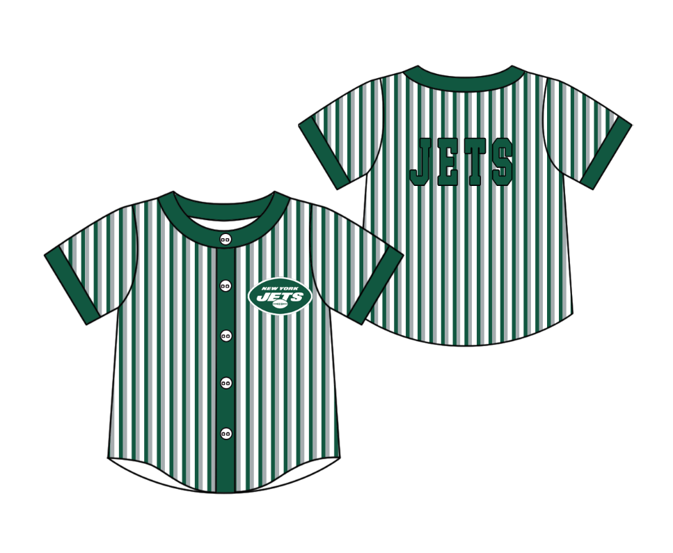 3.5 CUSTOM MOQ 5 Cute Kids Clothing Baby Kids Green Gray Stripe Short Sleeve Team T-shirts Top