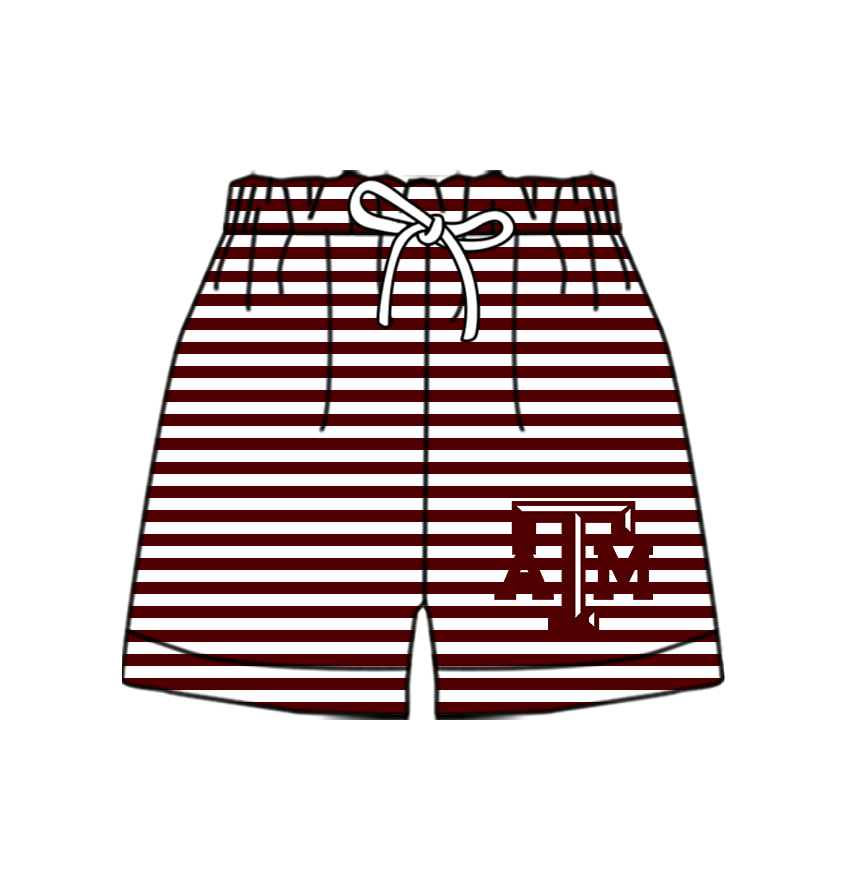 CUSTOM MOQ 5 Cute Comfortable Clothing For Kids Baby Kids Summer Red T Bottom Team Shorts