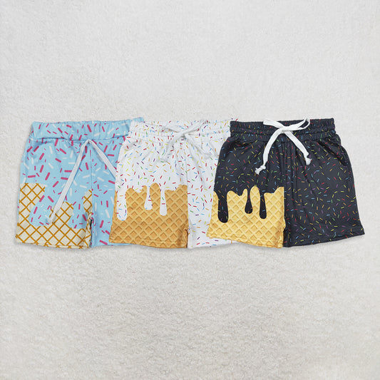 USA Warehouse (IN STOCK) Ice Cream Sprinkle Baby Kids Summer Team Shorts for Boys And Girls Comfortable Lightweight Solid Color Sportswear