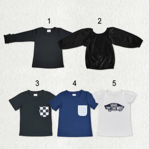 9.25 RTS Sibling Baby Boys Girls Tee Shirts Tops