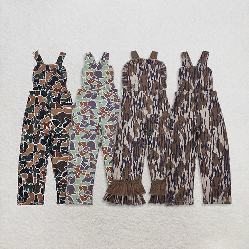 10.13 RTS Sibling Baby Boys Girls Southern Camo Straps Pant Jumpsuits