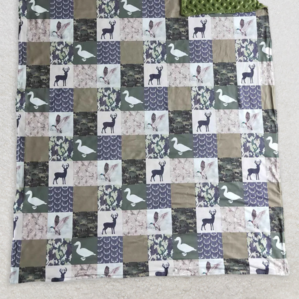 USA Shop (in stock)BL0027 RTS NO MOQ Baby Blankets Baby Kids Hunting blankets