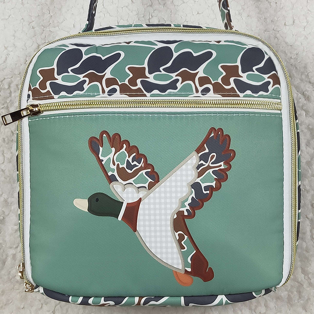 USA Shop (in stock) BA0270 Baby Bags Baby Kids Mallard Ducks Green Lunch Dinnder Picnic Boxes