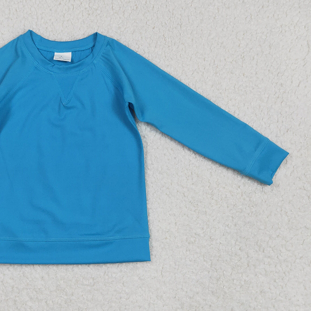 6.20 GT0969RTS NO MOQ Baby Girls Summer Yoga tops toddler girl clothes yoga dark blue long Sleeve Top