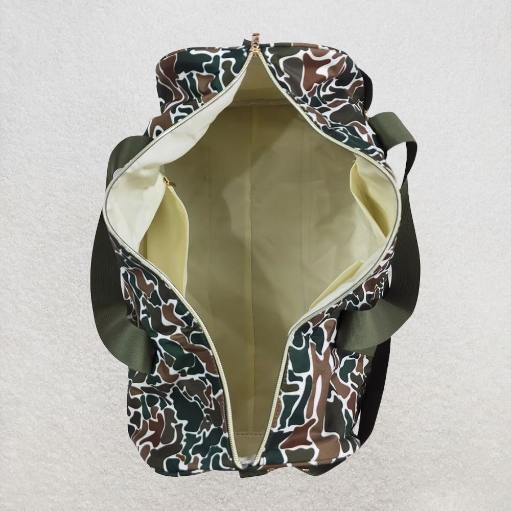 USA Shop (in stock) RTS NO MOQ Baby Bags Green Camo Fitness Backpack Duffle Bag