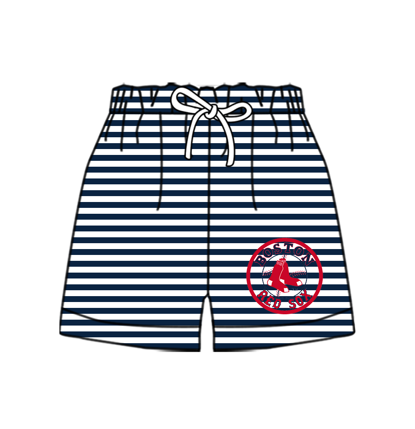 CUSTOM MOQ 5 Cute Comfortable Clothing For Kids Baby Kids Summer Black Bottom Team Shorts