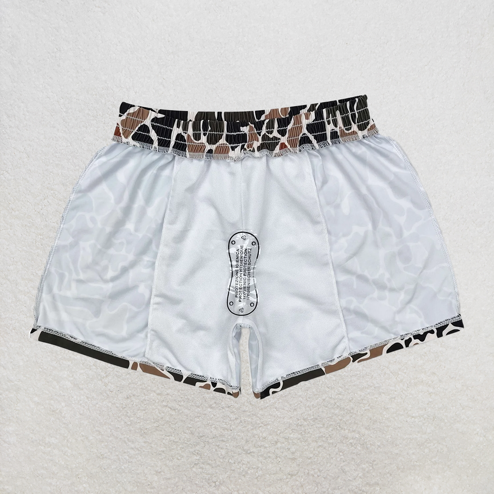 4.07 S0479 RTS NO MOQ Baby Boys Summer Swimsuits Brown camo kids boys summer swim trunks