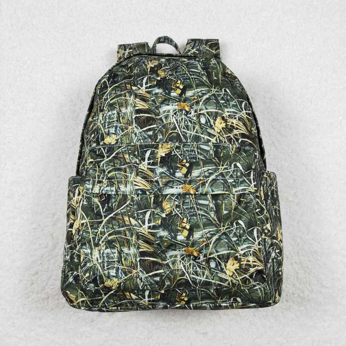 Baby Kids Boys Camouflage Backpack Zip Back Bags