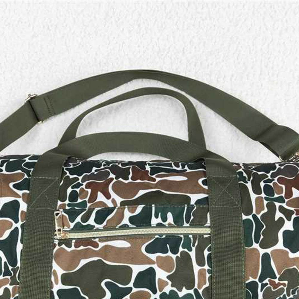 BA0264Brown Camouflage Duffel Bag Outdoor Sports Travel Weekender Bag with Shoulder Strap Military Tactical Waterproof Luggage