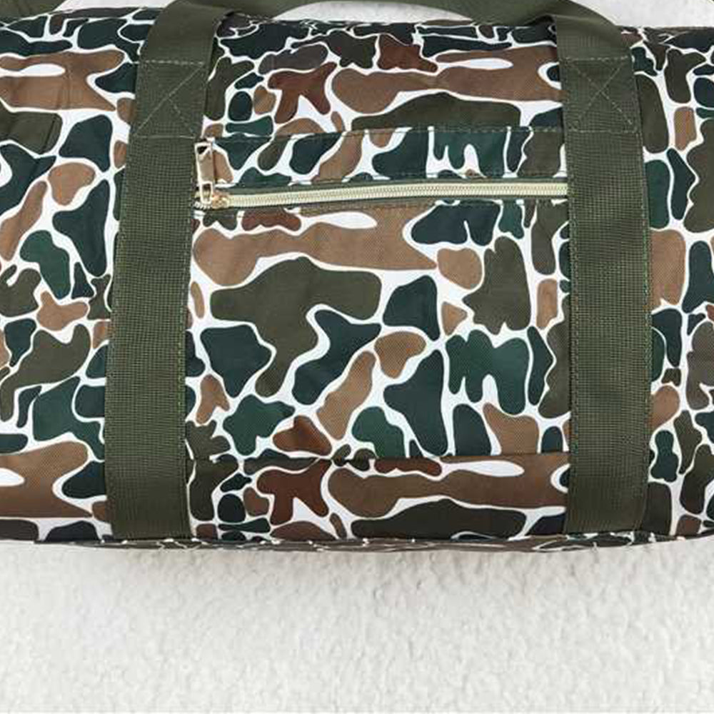BA0264Brown Camouflage Duffel Bag Outdoor Sports Travel Weekender Bag with Shoulder Strap Military Tactical Waterproof Luggage