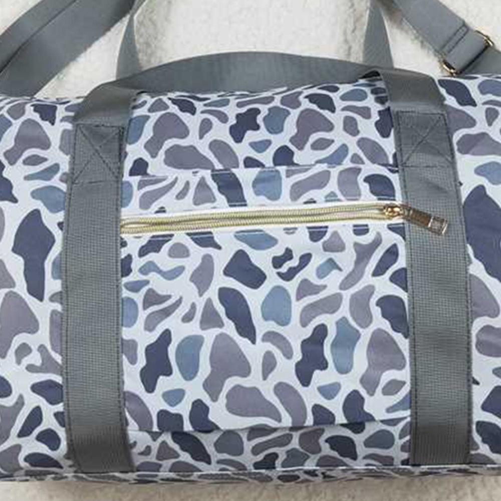 BA0262Grey Camouflage Duffel Bag Outdoor Sports Travel Weekender Bag Men's Casual Fashion Luggage