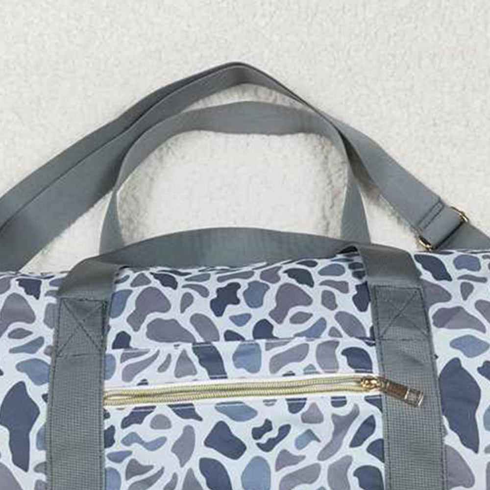 BA0262Grey Camouflage Duffel Bag Outdoor Sports Travel Weekender Bag Men's Casual Fashion Luggage