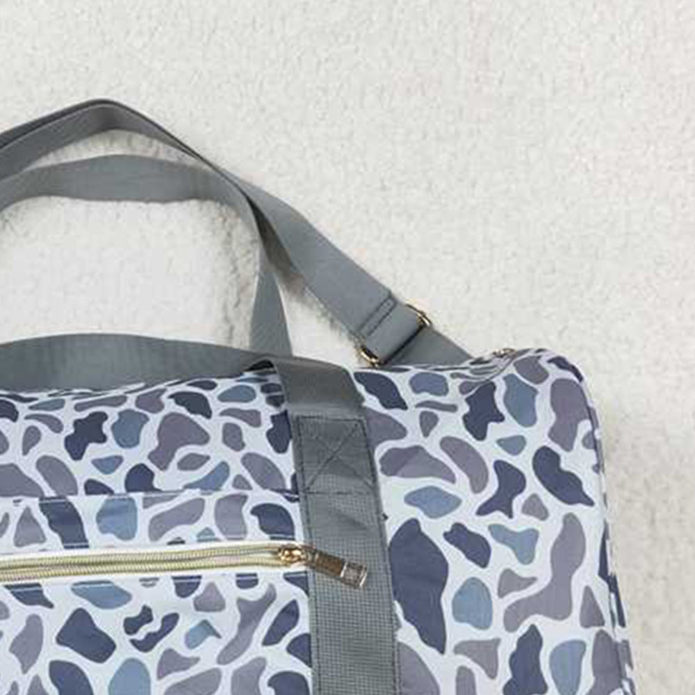 BA0262Grey Camouflage Duffel Bag Outdoor Sports Travel Weekender Bag Men's Casual Fashion Luggage