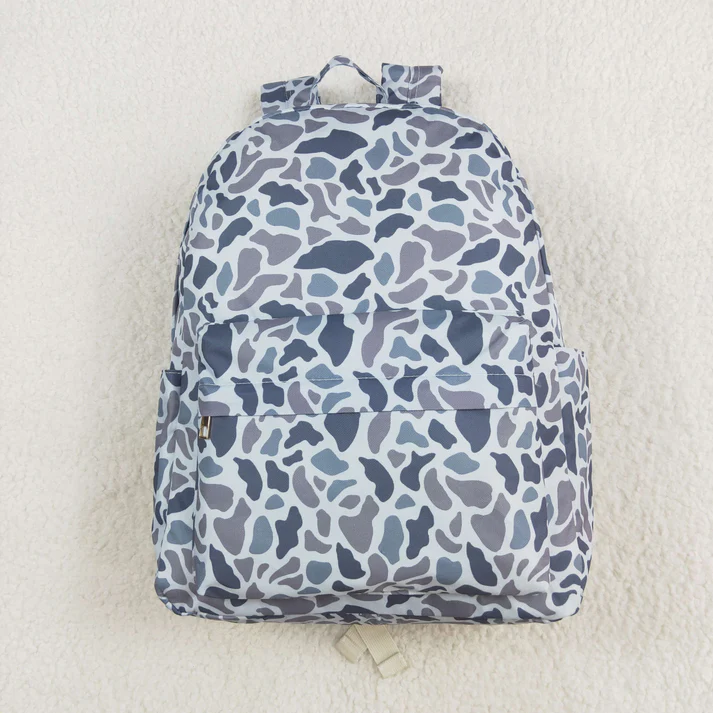 Baby Kids Boys Camouflage Backpack Zip Back Bags