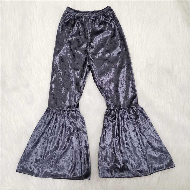 A4-21-2 Baby Girls Velvet Bell Bottom Pants