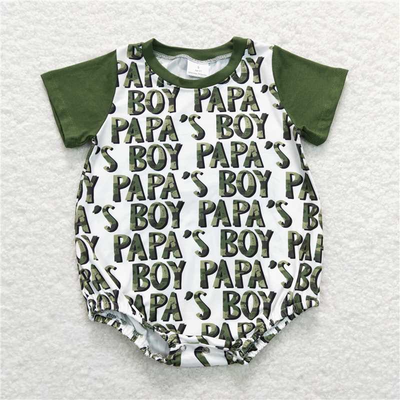 SR0876 Baby Boys Papa's Boy Brother Designs Clothing Sets