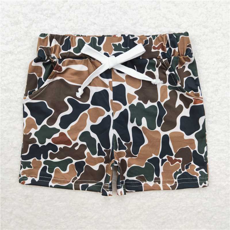 USA Shop (in stock)SS0359 Baby Boys Summer Shorts Brown camouflage beige shorts