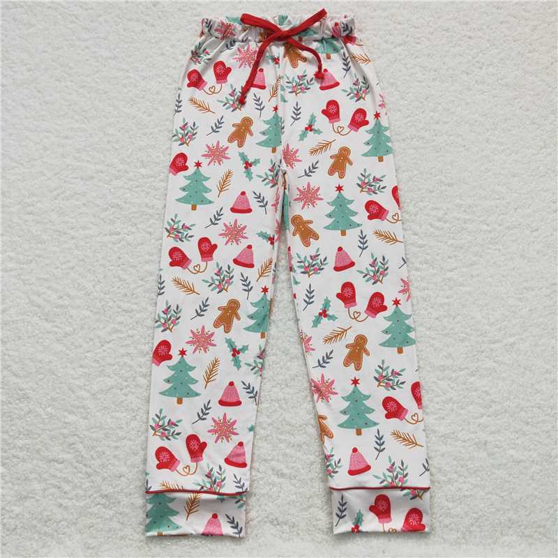 P0236 Adult Women Christmas Tree String Pants Pajamas