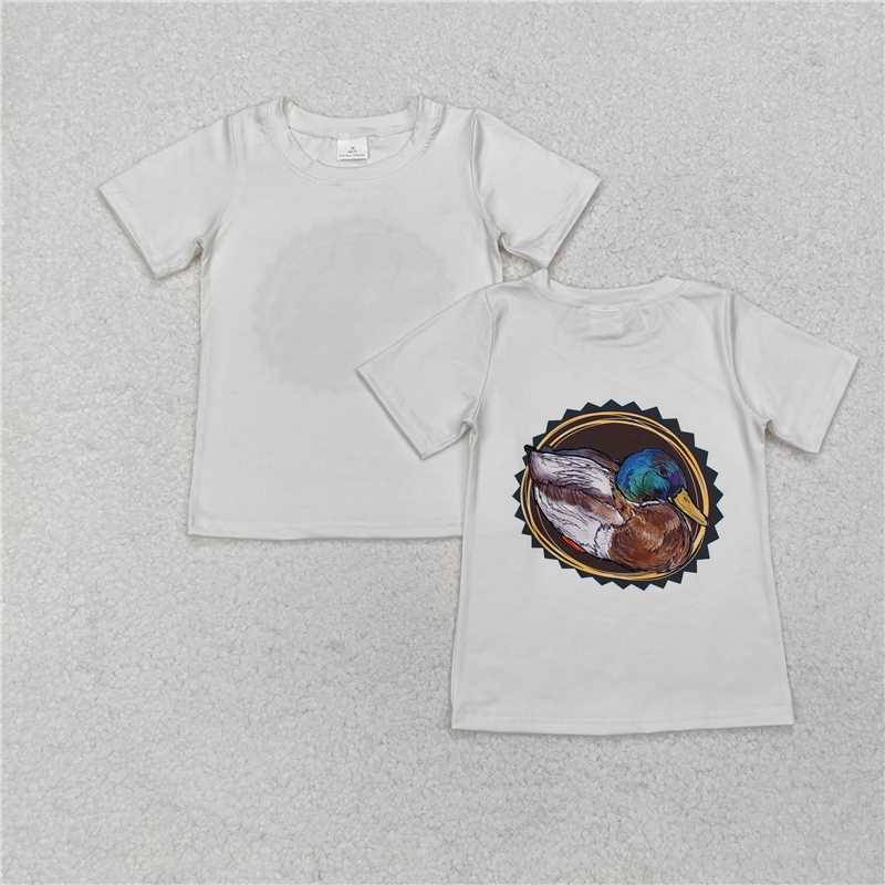 BT0964 Baby Boys Hunting Duck Short Sleeve Tee Shirts Tops
