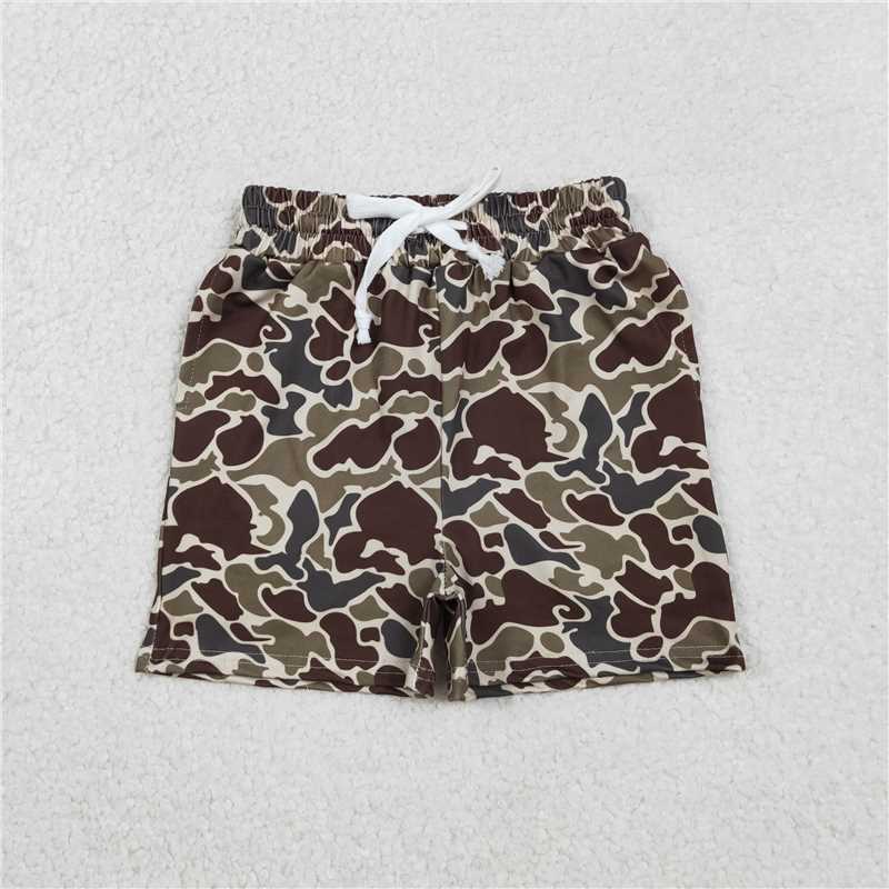 USA Warehouse (IN STOCK) SS0735 Brown camo kids boys summer shorts
