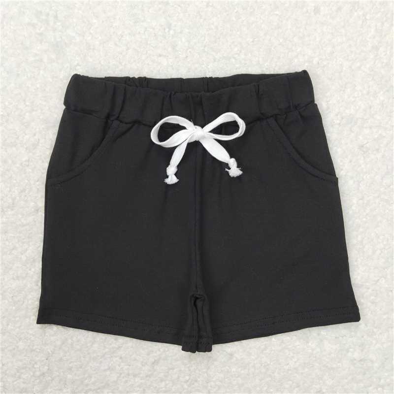 SS0137 Black pocket shorts