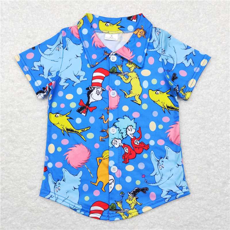 BT0421 Baby Girls Dr Reading Hats Blue Color Sibling Designs