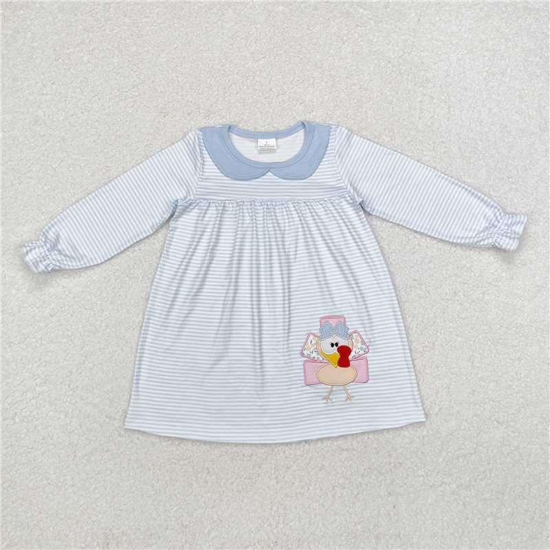 GLD0603 Sibling Girls Thanskgiving Turkey Dresses Boutique Outfits Clothes Sets