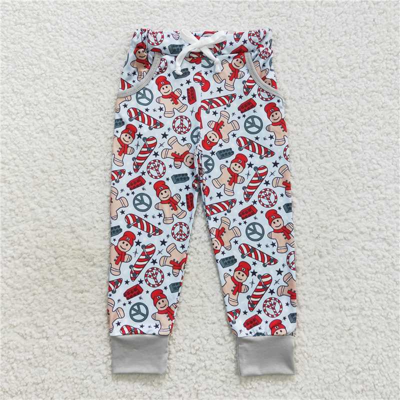 Baby Girls Lace Stripe Pants & Christmas Drawstring Pants