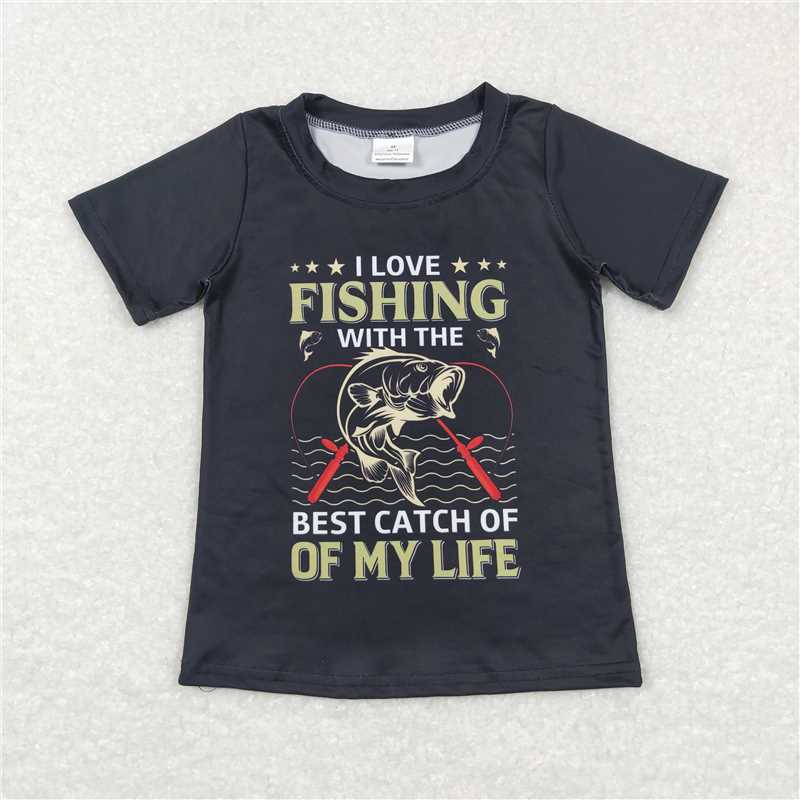 Baby Boys Trucker-Duck Print Short Sleeve Top