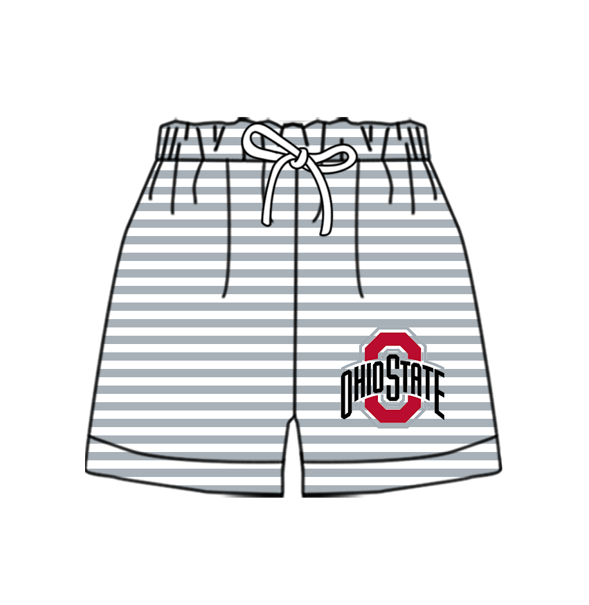 CUSTOM MOQ 5 Cute Comfortable Clothing For Kids Baby Kids Summer Gray Bottom Team Shorts