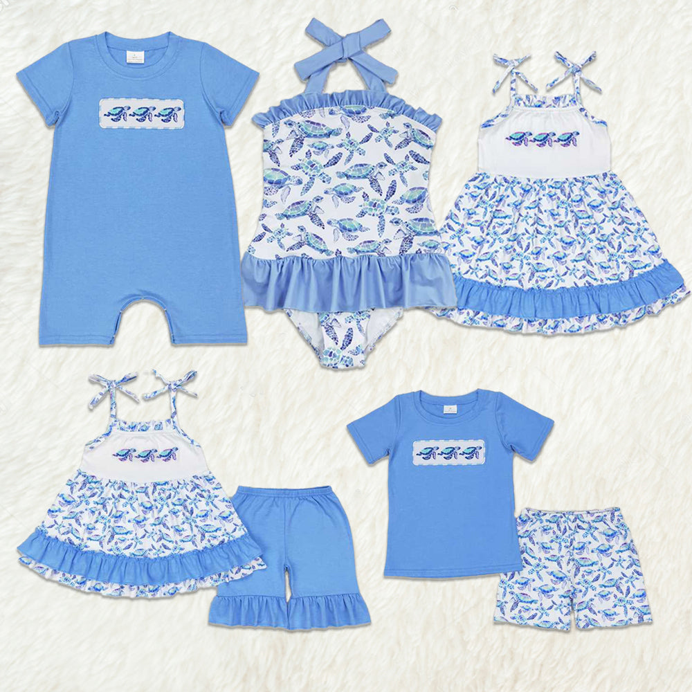 6.07 Boys Summer Clothes Short Sleeves Turtle Top Shorts Set Cute And Comfortable Clothing for Boys Ideal for Warm Weather