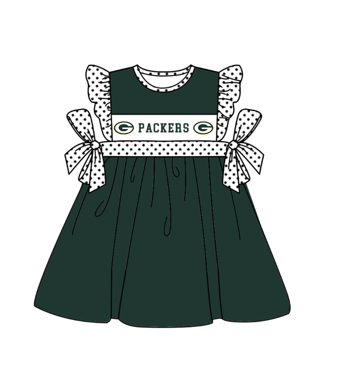 CUSTOM MOQ 5 Sibling Baby KIds Green Top Shorts Clothes Set Knee Length Dress Rompers