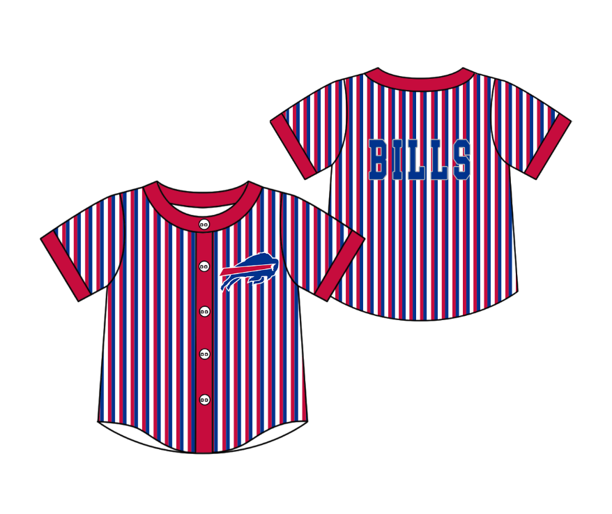 3.5 CUSTOM MOQ 5 Cute Kids Clothing Baby Kids Red Blue Stripe Short Sleeve Team T-shirts Top