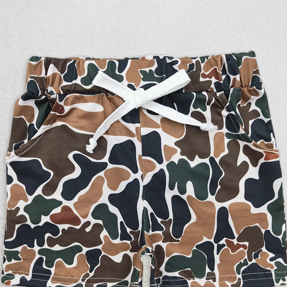 USA Shop (in stock)SS0359 Baby Boys Summer Shorts Brown camouflage beige shorts