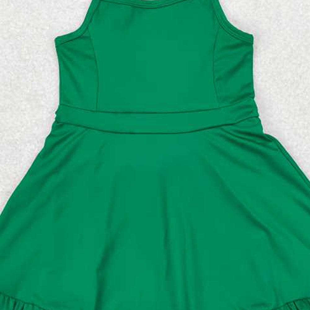 USA Shop (in stock) S0444 RTS NO MOQ Baby Girls Sport Dress Acive Wear With Under Shorts