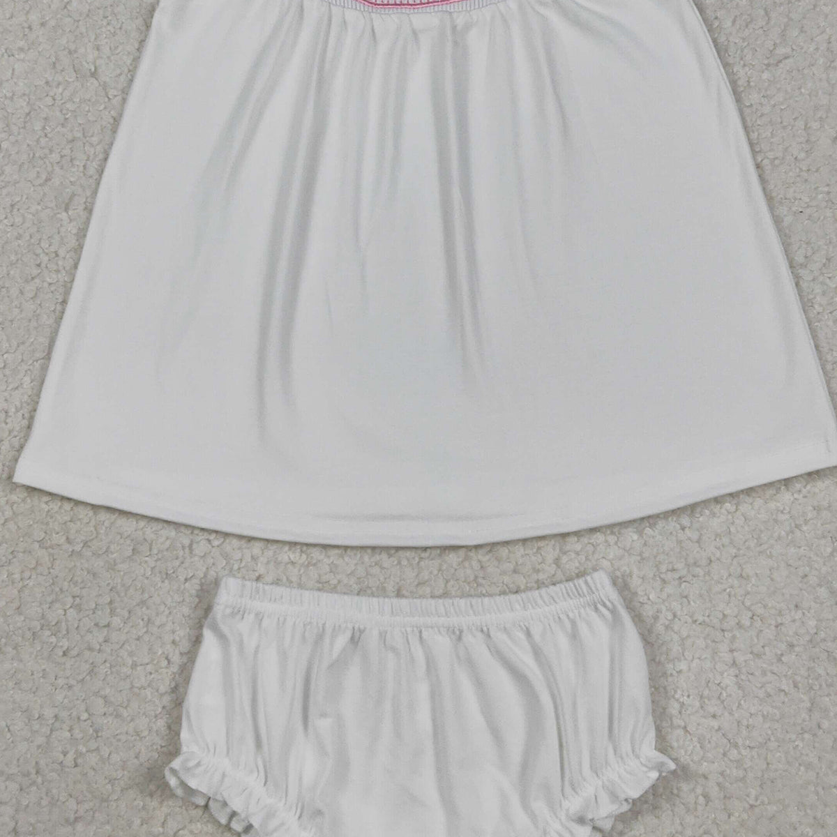 GBO0490 RTS NO MOQ (In stock )Flutter sleeves baby sister tunic bummies girls outfits