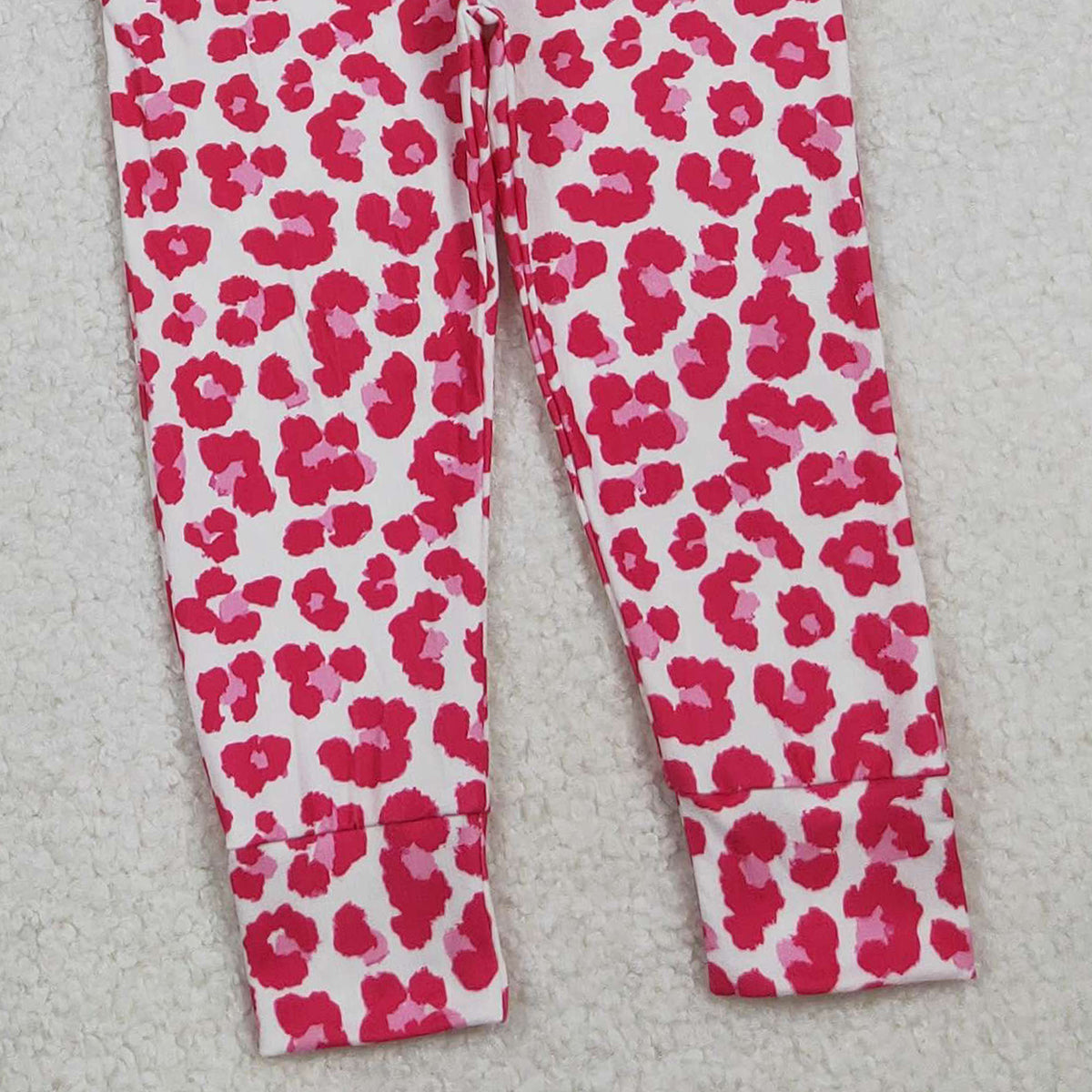 10.23 RTS NO MOQ (In stock)GLP2790 Baby Girls Pink Leopard Zipper Pockets Hoodies Top Joggers Clothes Sets