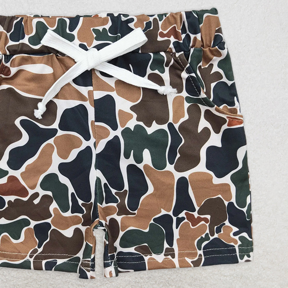 USA Shop (in stock)SS0359 Baby Boys Summer Shorts Brown camouflage beige shorts