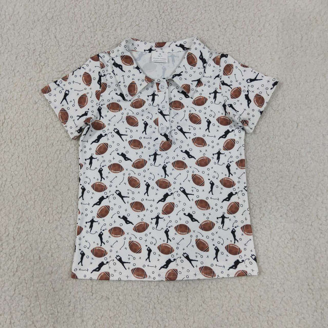 BT1324 RTS NO MOQ (In stock)Short sleeves football kids boys polo shirt