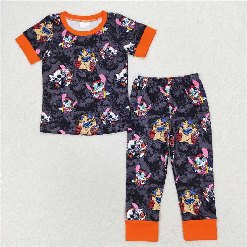 BSPO0417 Baby Boys Halloween Mouse Tops Pants Pajamas Clothes Sets