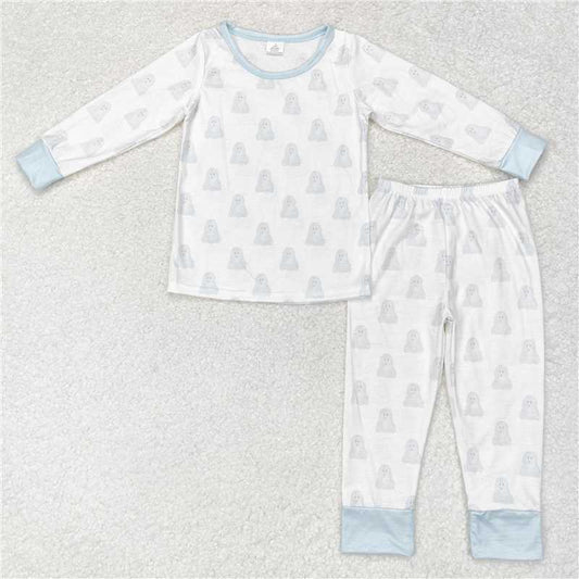 BLP0540Light blue dog long sleeves kids boys pajamas