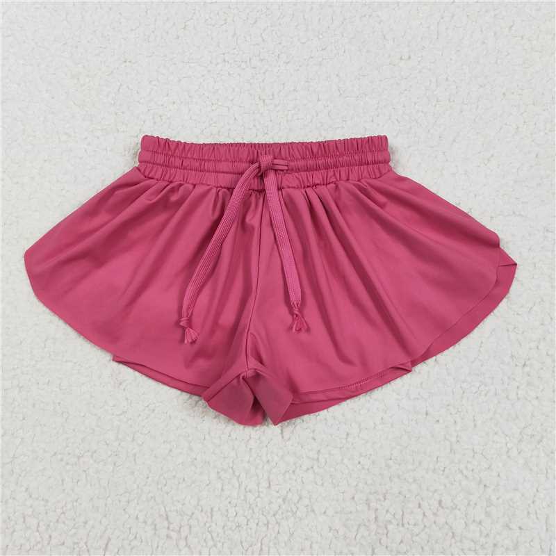 12.22 RTS NO MOQ (In stock)Matching SS0545 Baby Girls Hot Pink Skort Shorts Bottoms