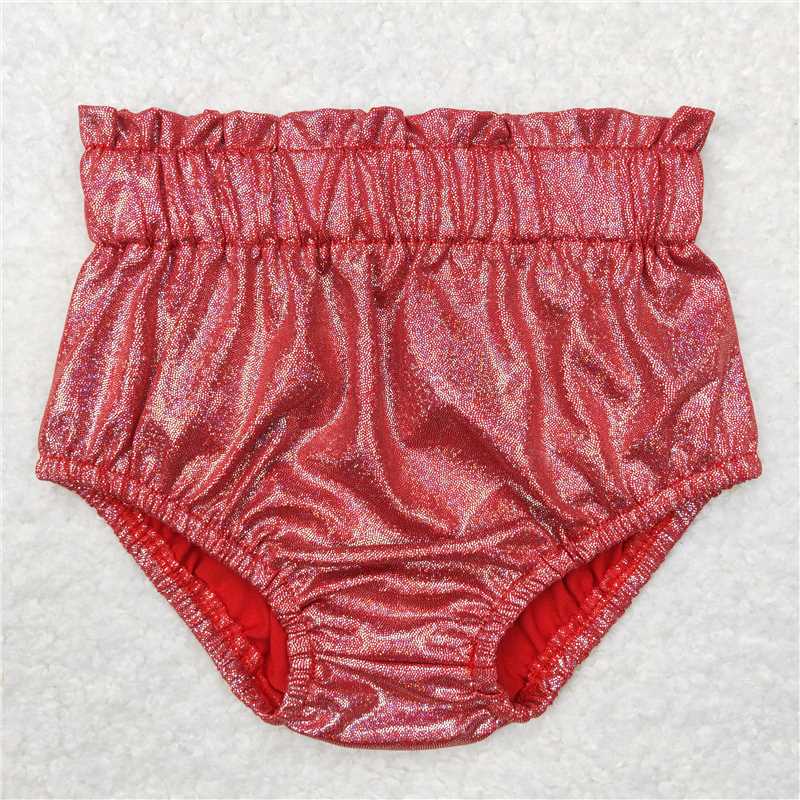 SS0114 Baby Girls Red Disco Bummies Bottoms