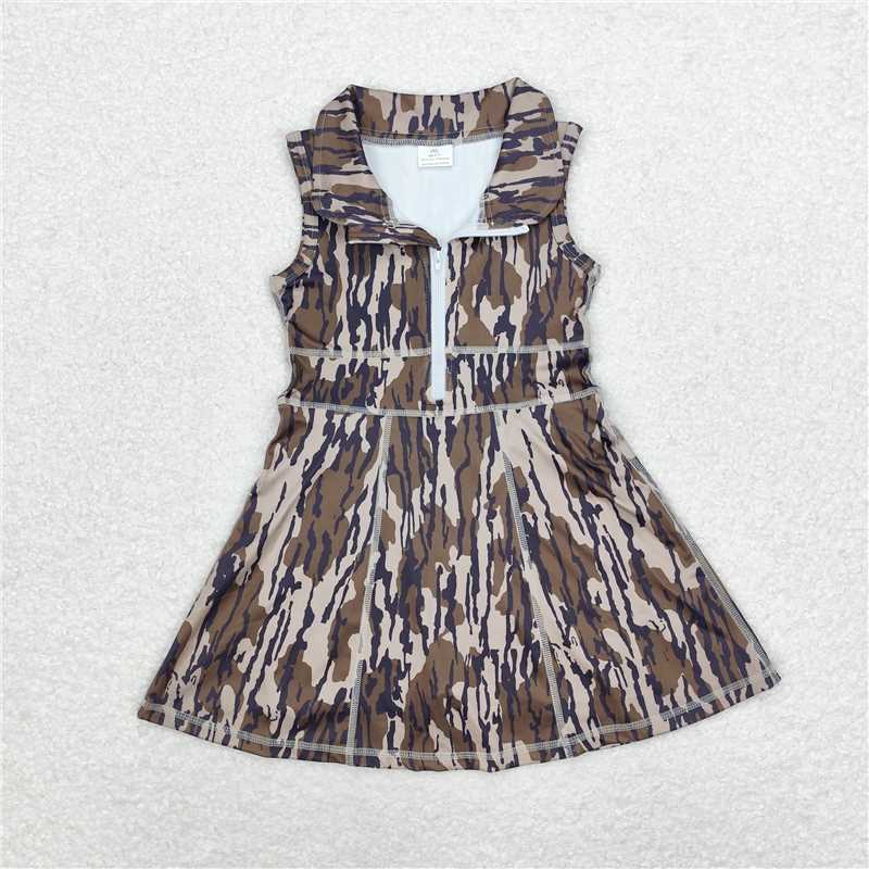 USA Shop (in stock)GSD1383 Baby Girls Bottomland Camo Athletic Active Wear Knee Length Dresses