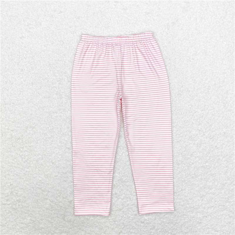 P0625 Baby Girls Pink Stripes Legging Pants Bottoms