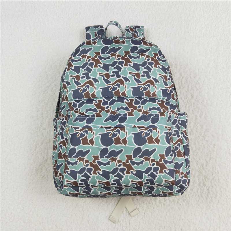 USA Shop (in stock)BA0261 Baby Kids Boys Green Hunting Camo Backpack Zip Back Bags