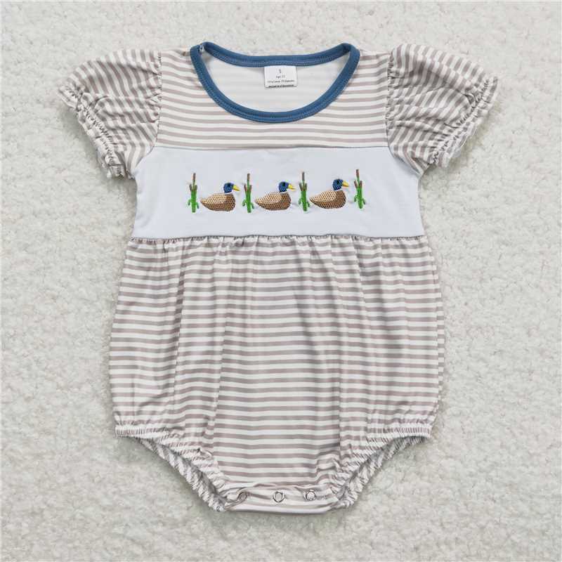 Boys duck feather short-sleeved shirt pants clothing set-long-sleeved suit-crawling clothes mixed sizes