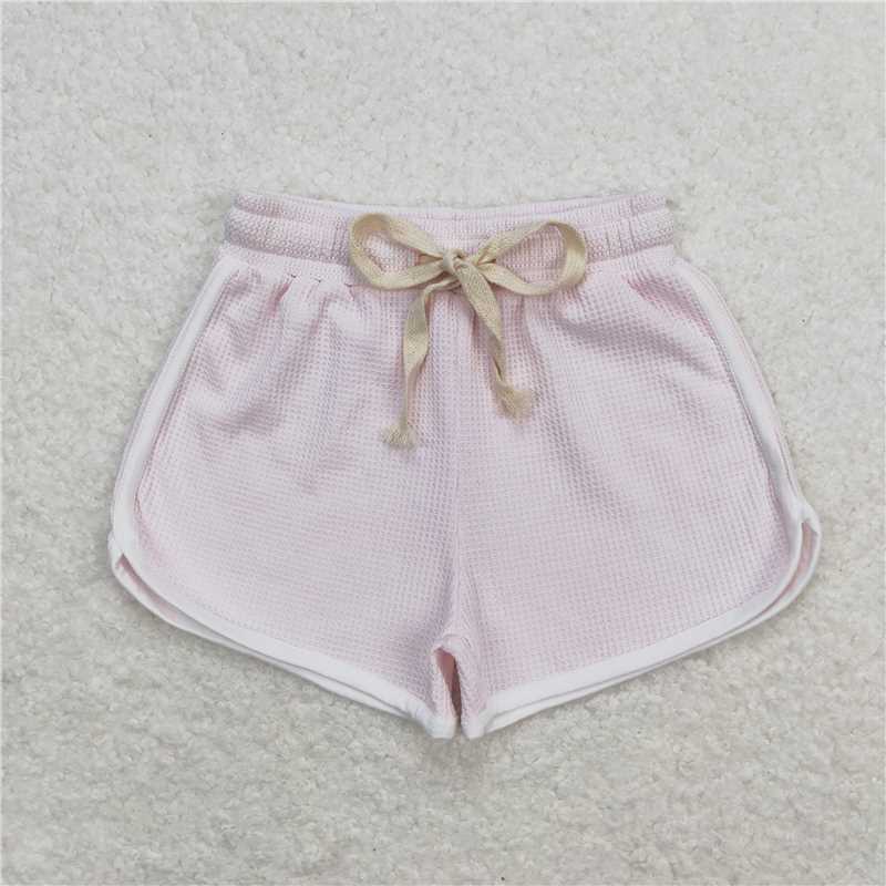 SS0326 Baby Girls Light Pink Summer Sports Design Shorts